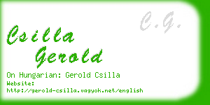 csilla gerold business card